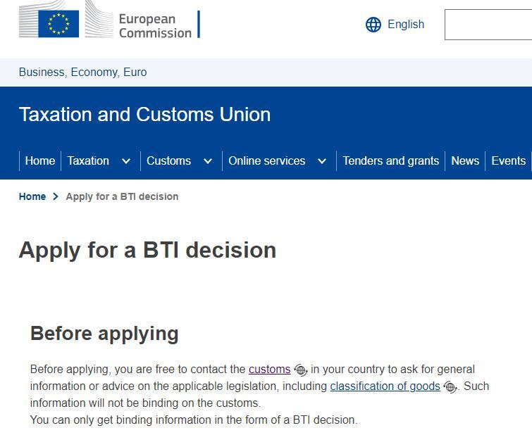 infomacion arancelaria vinculante